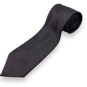 Doneagle Purple Patterned Mens Necktie 80's USA Made Vintage Formal Wear 56 Inch